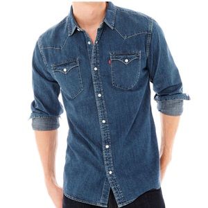 Levi’s Western Denim Shirt - Size Men’s XL